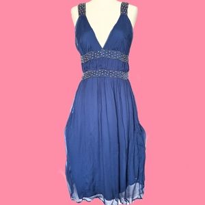 NWT FRENCH CONNECTION chiffon midi dress